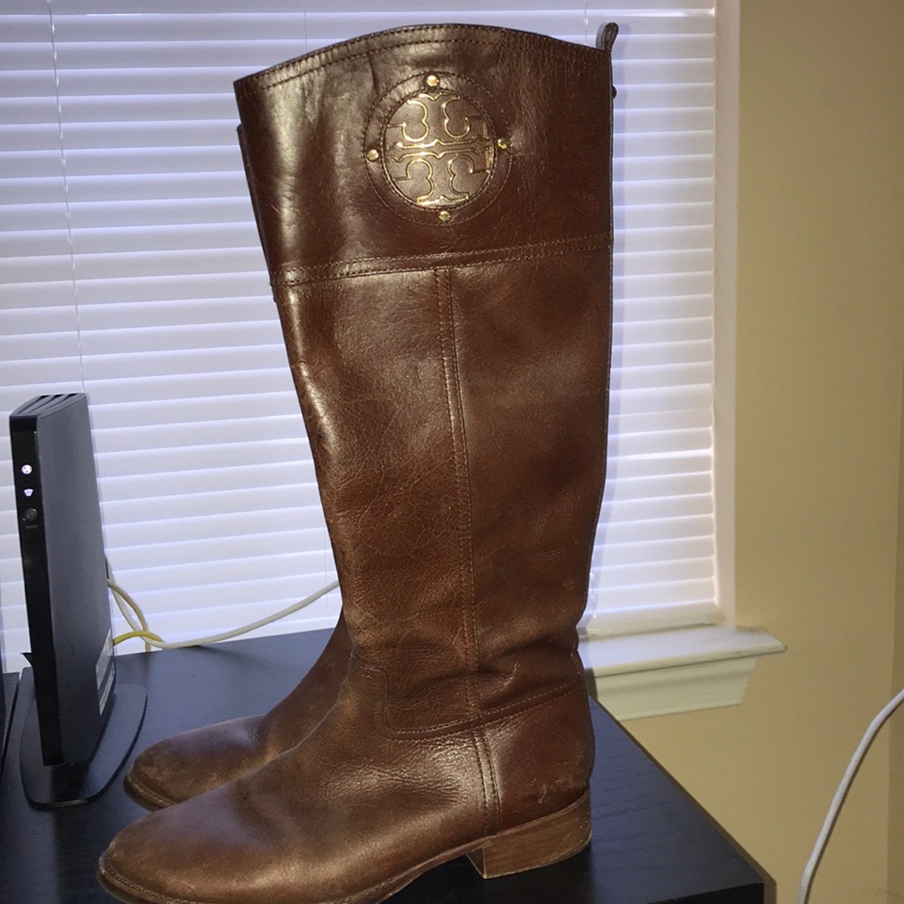 Tory Burch Brown tall riding boots